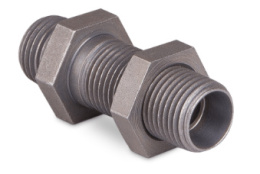 Korpus złączki prostej grodziowej z przeciwnakrętką M16x1,5 10L 7020-10L-1NI
