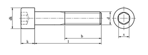 M8x60 Śruby imbusowe A4 DIN 912 NG 100szt.