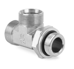 Przyłączka trójnikowa nastawna niesymetryczna z przeciwnakrętką M12x1,5 M14x1,5 8L 7615-08LM-1 (106805.1)