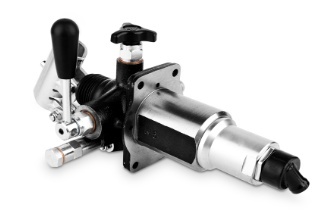 Pompa ręczna zbiornikowa dwubiegowa pod siłownik jednostronnego działania (80-5)cm3 3/8"BSP 500bar PM2V5/80 Lm-s