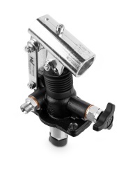 Pompa ręczna zbiornikowa pod siłownik jednostronnego działania 12cm3 3/8"BSP 380bar z zaworem i pokrętłem rozł. PM 12byB-s