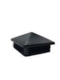 Zaślepka profila koperta 80x80 mm czarna kwadrat 5szt.