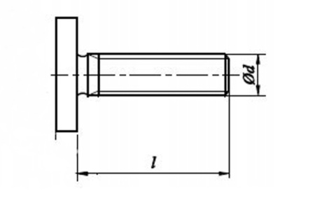 Śruba młoteczkowa M10x25 A4 ART. 9097 100szt.