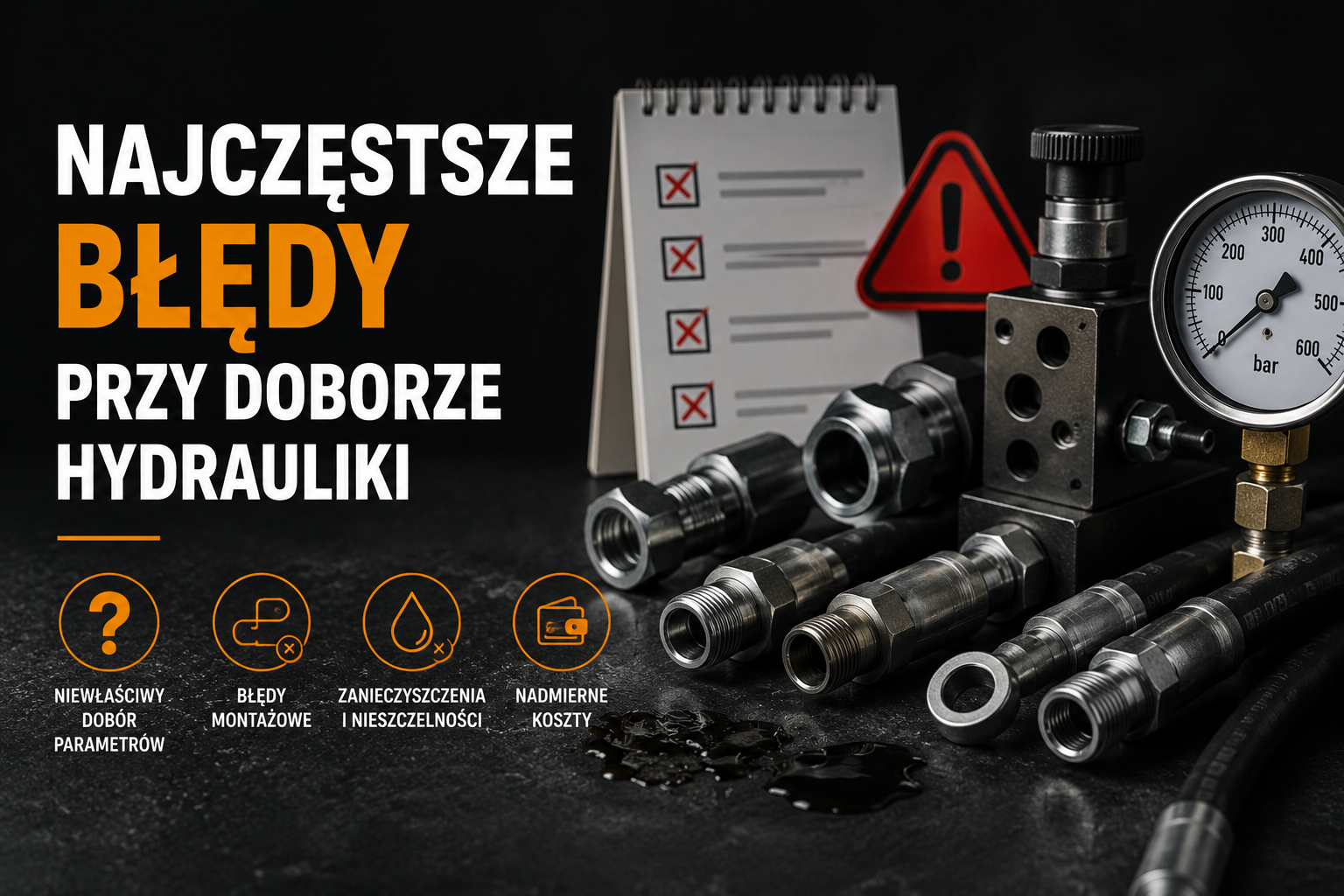 Najczęstsze błędy przy doborze hydrauliki