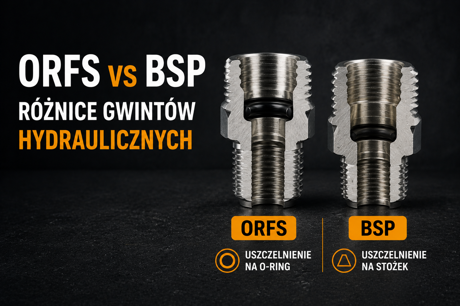 ORFS vs BSP — różnice gwintów hydraulicznych