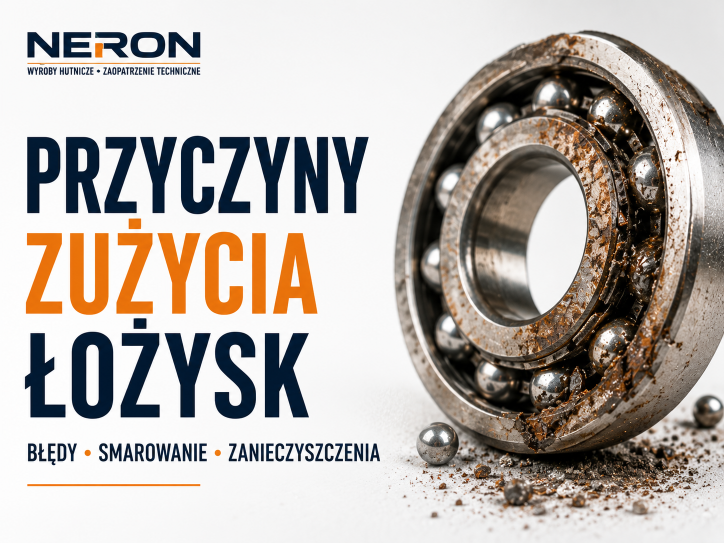 Przyczyny przedwczesnego zużycia łożysk – błędy montażowe, smarowanie i zanieczyszczenia