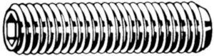 DIN 916 ISO 4029 A2 nierdzewne